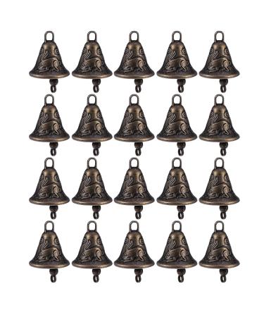 Yarnow bells metal vintage antique wind gear tabs handicrafts feng shui happiness bell for dog cat collar doorbell key rings wind player 20 pieces random style style