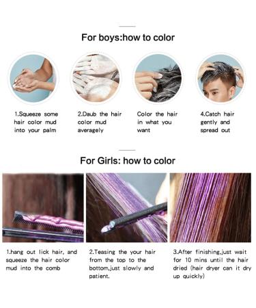 Natural Matte Hair Color Wax for Party & Cosplay - Black | Long-lasting Hairstyle & Easy Application - Buy Online on SooperMarket.com