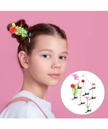 KALLORY 28pcs Bean Sprout & Flower Hair Clips Set for Women - Cute Plant Barrettes & Hairpins for Girls - Grass Hair Accessories - Buy Online on SooperMarket.com