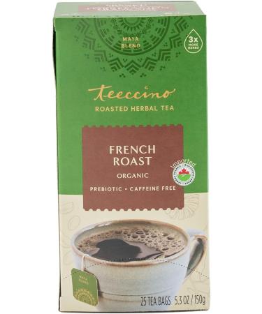 Teeccino Herbal Tea French Roast Rich & Roasted Herbal Tea That s Caffeine Free & Prebiotic for Natural Energy Coffee Alternative 25 Tea Bags - Buy Online on SooperMarket.com