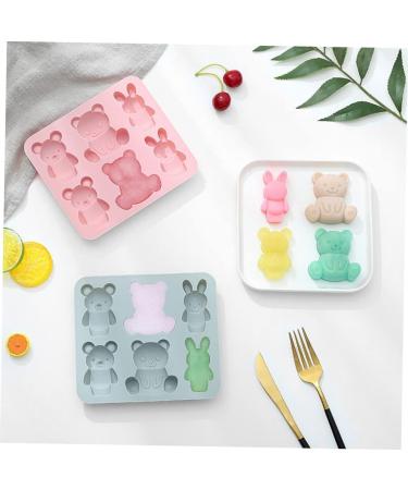 IMIKEYA Cookie Mold 2pcs Cake Mold Chocolate Mold 3D Silica Gel Lollipop Ice Block Mold 15.9X14.1CM - Buy Online on SooperMarket.com