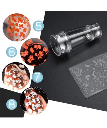 Lurrose Clear Nail Art Stamper - Jelly Silicone Tool for DIY Nail Decor | Perfect for Women Ladies & Girls - International Shipping Available - Buy Online on SooperMarket.com