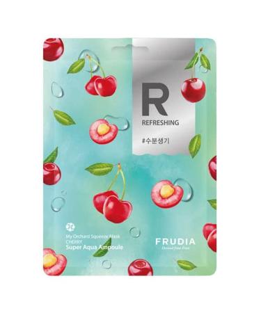 FRUDIA My Orchard Face Mask with Cherry Extract Nutrition Ampoule refreshing moisturizes and revitalizes the skin no sticky sensation content 20ml.