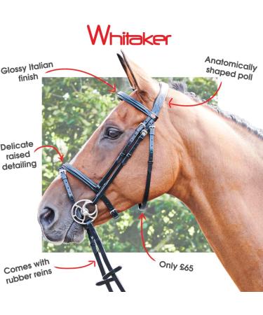 John Whitaker Barton Bridle - Raised Flash Havana Pony | Premium Equestrian Gear for International Shipping - Buy Online on SooperMarket.com