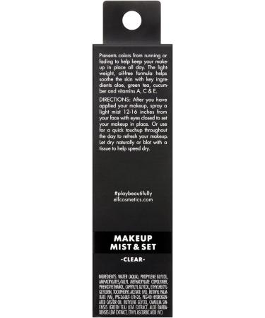 e.l.f. Makeup Mist & Set Setting Spray - Long Lasting Wear, Hydrating Formula - 2.02 oz - Buy Online on SooperMarket.com