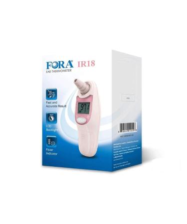 Fora IR18 Infrared Ear Digital Thermometer - Quick & Accurate Measurement for Baby, Kids, and Adults - Fever Alarm, Bonus Probe Covers - Buy Online on SooperMarket.com