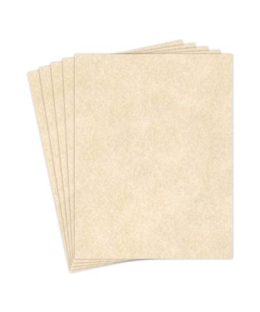 Natural Imitation Parchment Paper Great for Writing Certificates Menus Brochures and Wedding Invitations | Premium Quality 24Lb Paper | 8.5 x 11 Letter Size | 50 Sheets per Pack