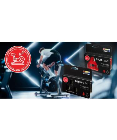 Look Cycle Delta Fitness Indoor Cycling Cleats | Memory Positioner | Compatible with Standard Look Pedals | Black Red - Buy Online on SooperMarket.com