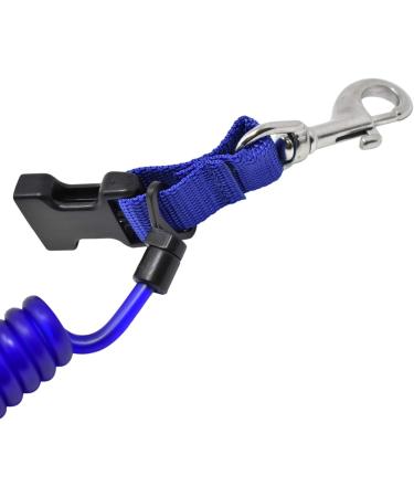 Scuba Choice Shark Coil Lanyard with Steel Snap & Quick Release Buckle - Blue - Buy Online on SooperMarket.com