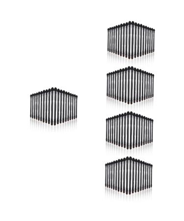 Baluue 100 Pcs Double Eye Shadow Makeup Eyeshadow Brush Women Makeup Brush Make up Cosmetics Plastic Black
