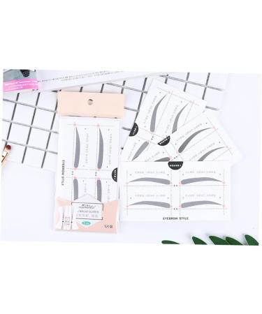 Didiseaon 2 Eyebrow Template with Strap Beauty Eyebrow Makeup Tools Eyebrow Stickers Portable A607 Card - Buy Online on SooperMarket.com