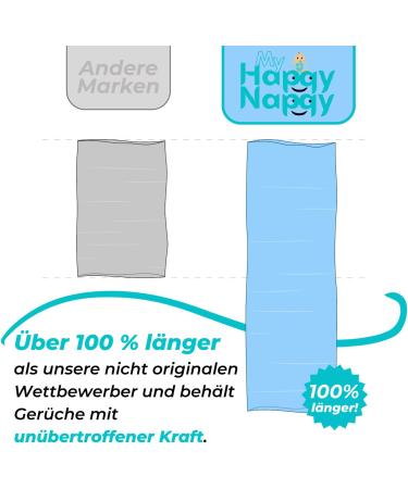 Buy My Happy Nappy Refills - Compatible with Tamee Tipee Simplee Sangenic Twist & Click - Super X8 with 7-Layer Anti-Odor Treatment - Buy Online on SooperMarket.com