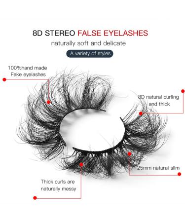 FEITA 8D Volume Fluffy Wispy False Eyelashes Kit - 5 Pairs Dramatic Soft Faux Mink Natural Lashes (9-22MM) - International Shipping Available - Buy Online on SooperMarket.com