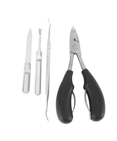4 Pieces Nail Clippers Nail Clippers for Thick Ingrown Nails for Men and Elderly Pedicure Nail Clipper