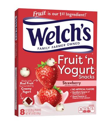 Welchs Fruit n Yogurt Strawberry Fruit Snacks, 8 Ct