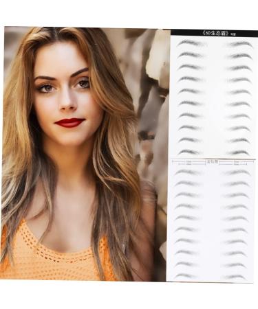 DOITOOL 4 Sheets Authentic Eyebrows Stickers Eyebrow Makeup Tools Eyebrow Stickers 3d Patch Water Proof - Buy Online on SooperMarket.com