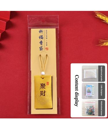 Spiritual Salt with Sachet Fragrant Bag Empty Bag Carrying Pouch Bag Hanging Blessings Pendant Good Wishes Style Chinese Peace Size - Buy Online on SooperMarket.com