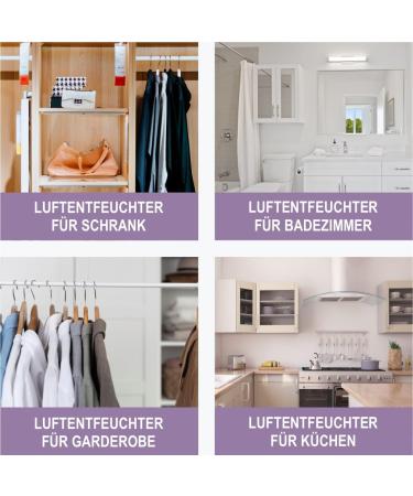4-Pack My to Dehumidifier Cabinet - 190g Each | Essential Mold Prevention | Ideal for Windows Caravans Homes & Kitchens | Lavender Scented - Buy Online on SooperMarket.com