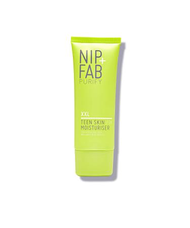 Nip+Fab Teen Skin Fix Zero Shine Moisturiser XXL | Prevents Oil Build-Up and Breakouts | With Wasabi Extracts + Zinc | Smooth and Shine Free-Skin