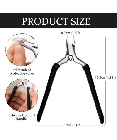 DHWEKU Professional Cuticle Nippers Sharp Cuticle Remover Cuticle Nippers Made of Stainless Steel with Non-Slip Handle for Precise Removal of Excess Cuticles Cuticle Scissors for Nail and Toenail - Buy Online on SooperMarket.com