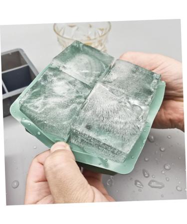 MAGICLULU 2pcs Silicone Ice Tray Mini Refrigerator Silicone Tray Cake Ice Making Mold Chocolate Candies Whisky 11.4X11.4CM Green - Buy Online on SooperMarket.com