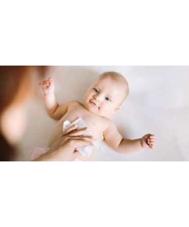 Biodegradable Water Cotton Baby Wipes 3-Pack - Safe for Baby with Sweet Almond Oil and Aloe Vera - 100% Cotton - Buy Online on SooperMarket.com