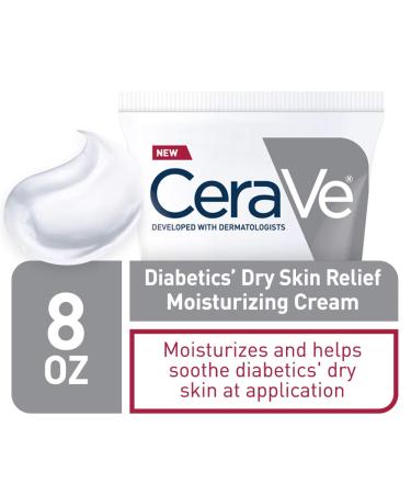 CeraVe Diabetics Dry Skin Moisturizing Cream | Urea & Bilberry | Fragrance-Free | 8 oz - Buy Online on SooperMarket.com