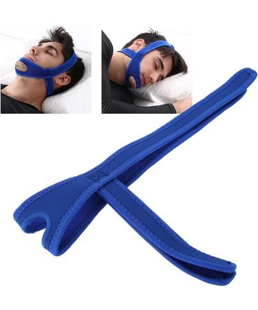 Adjustable Breathable Anti Snoring Chin Strap - Blue - for Men and Women - Buy Online on SooperMarket.com
