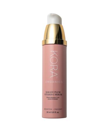 KORA Organics Kakadu Plum Vitamin C Serum Antioxidant Rich Facial Serum with Hyaluronic Acid Protect & Improve Skin Tone Certified Organic Cruelty Free 1.01 fl oz Vit C Serum - New
