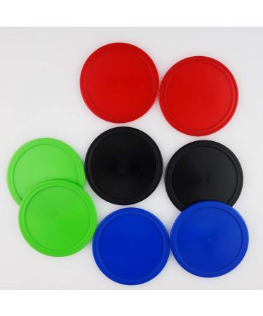 Kasteco 12 Pack 2.5 Inch Air Hockey Pucks for Small Table - Red Blue Green Black - 64x4 mm - Buy Online on SooperMarket.com