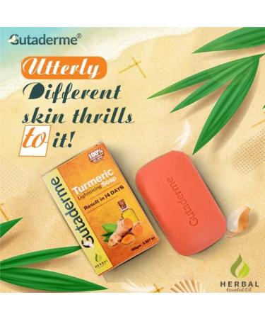 Turmeric Skin Brightening Beauty Soap - Reduce Acne, Fade Scars, and Cleanse for Soft & Bright Skin (100 gm) - Buy Online on SooperMarket.com