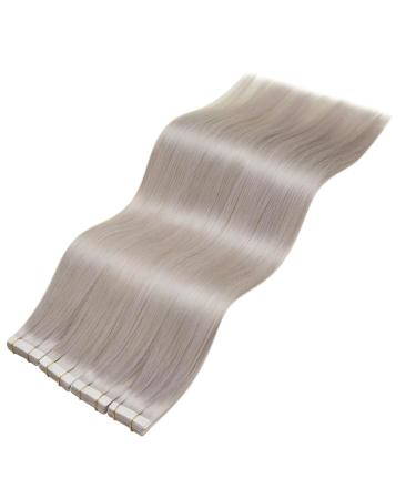 Laavoo 60cm Platinum Blonde Tape Extensions | Real Remy Hair | Invisible Tape In Extensions | 20pcs 50g #60 - Buy Online on SooperMarket.com