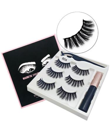 Magnetic Eyelashes And Eyeliner Kit 3 Pairs Reusable Magnetic Lashes With Eyeliner 3D Natural Look False Eyelashes Magnetic Eyelashes Natural Looking Lashes