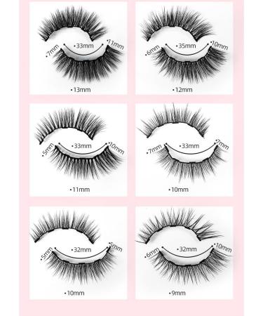 Dawafit Magnetic Eyelashes with Eyeliner Kit 10 Pairs Reusable Magnetic Eyelashes 3D Magnetic False Eyelashes(A) - Buy Online on SooperMarket.com