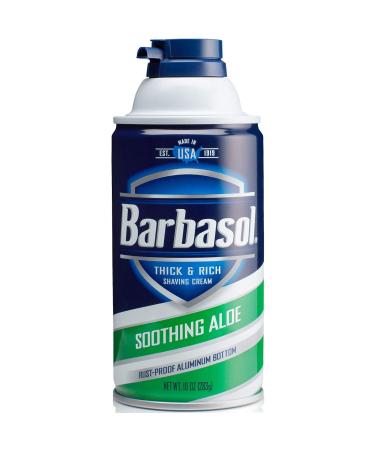 Barbasol Soothing Aloe Shaving Cream, 10 Ounces each (Value Pack of 2)