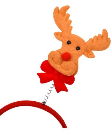 JNAWA 3 Pieces Christmas Reindeer Headband Novelty 3D Reindeer Headbands for Women Girls Christmas Costume Accessory Dressing Up Party - Buy Online on SooperMarket.com