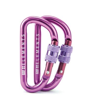 GO!elements Carabiner Keyring - Micro 6 - Mini snap hook small with screw cap MAGIC