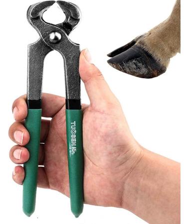 iksya Horse Hoof Nippers Trimmer - Professional Horse Farrier Tool Trimming Shears Nail Clippers for Goats Sheep Pigs Cattle Horses with Rubber Grip (Color : Green)