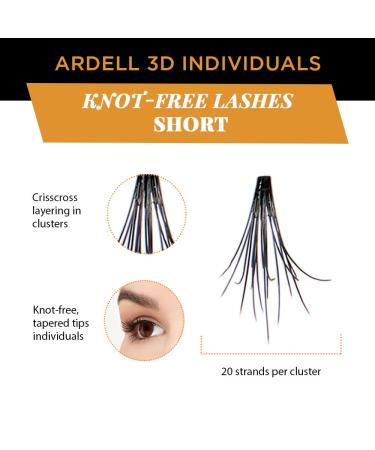 Ardell 3D Short Black False Lashes x4 Packs - Natural Looking Individuals - Buy Online on SooperMarket.com