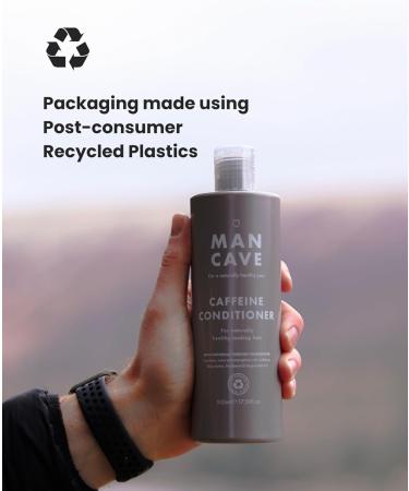 ManCave Caffeine Conditioner 500ml for Men | Encourage Healthy Hair Growth | Vegan & Eco-Friendly | Made in England - Buy Online on SooperMarket.com