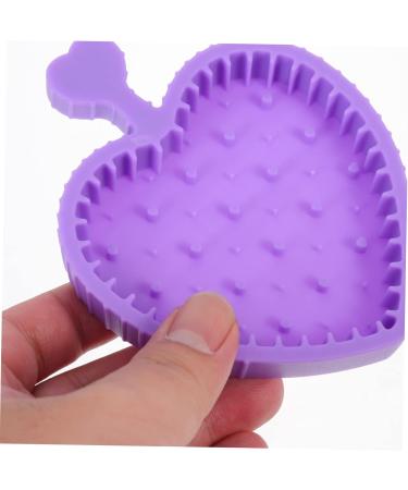 DRESSOOS Makeup Brush Cleaning Pad Gloves for Cleaning Beauty Brush Cleaning Bowl Cleaning Tools Cosmetic Limpiador De Brochas De Maquillaje Makeup Tools Cleaner Silica Gel Foldable Purple 12x9cm Purple - Buy Online on SooperMarket.com