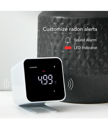 Ecosense EB100 Ecoblu Home Radon Detector - Continuous Monitoring Easy to Use Accurate Results Every 10 Minutes - International Shipping - Buy Online on SooperMarket.com