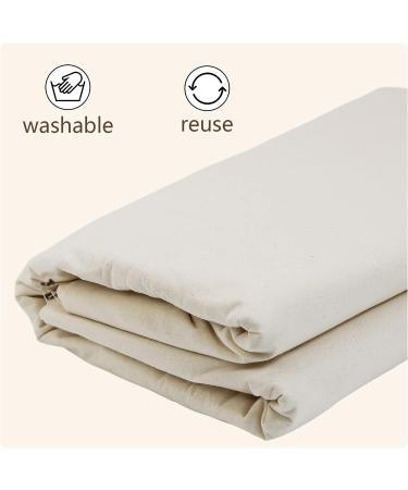 HOTGODEN 100% Cotton Muslin Fabric | 63x 2 Yards Unbleached Material for Sewing & Apparel - Buy Online on SooperMarket.com