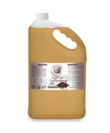Bella Terra Oils Roasted Coffee Bean Oil for Skin and Hair 1gallon Cold Pressed Carrier Oil Hydrating Nourishing Fast Absorbing