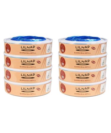 Lilnap - 8 refill cassettes compatible with Angelcare Windeilimer & Litter Licke