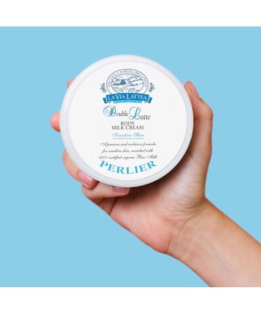 Perlier Double Latte Body Milk Cream for Sensitive Skin 6.7oz | Gentle Moisturizer - Buy Online on SooperMarket.com