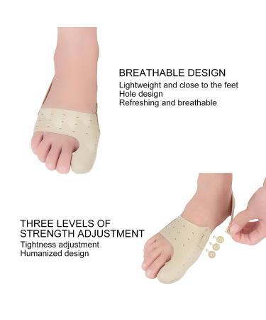 Bunion Corrector Sleeve Set - Toe Straightener with Gel Separator & Adjustable Pads for Pain Relief - Size Medium - Buy Online on SooperMarket.com