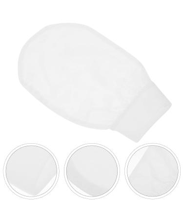 NOLITOY Exfoliating Gloves - Bath Loofah Mitts for Deep Cleansing & Skin Massage - Body Scrub & Dead Skin Brush - White - International Shipping Available - Buy Online on SooperMarket.com