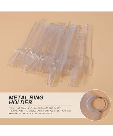 50pc Clear Fan-shaped Nail Art Swatches Sticks for Practice and Display - Keilend - Buy Online on SooperMarket.com