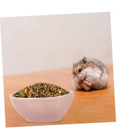 KICHOUSE 2pcs Hamster Food Plate Hamster Cage Accessories Bunny Food Hawaiian Food Hamster Bath Bowl Ceramic Rat Bowl Pet Bowl Small Cat Bowl Hamster Supplies Food Bowl for Cats Ceramics medium Pink - Buy Online on SooperMarket.com